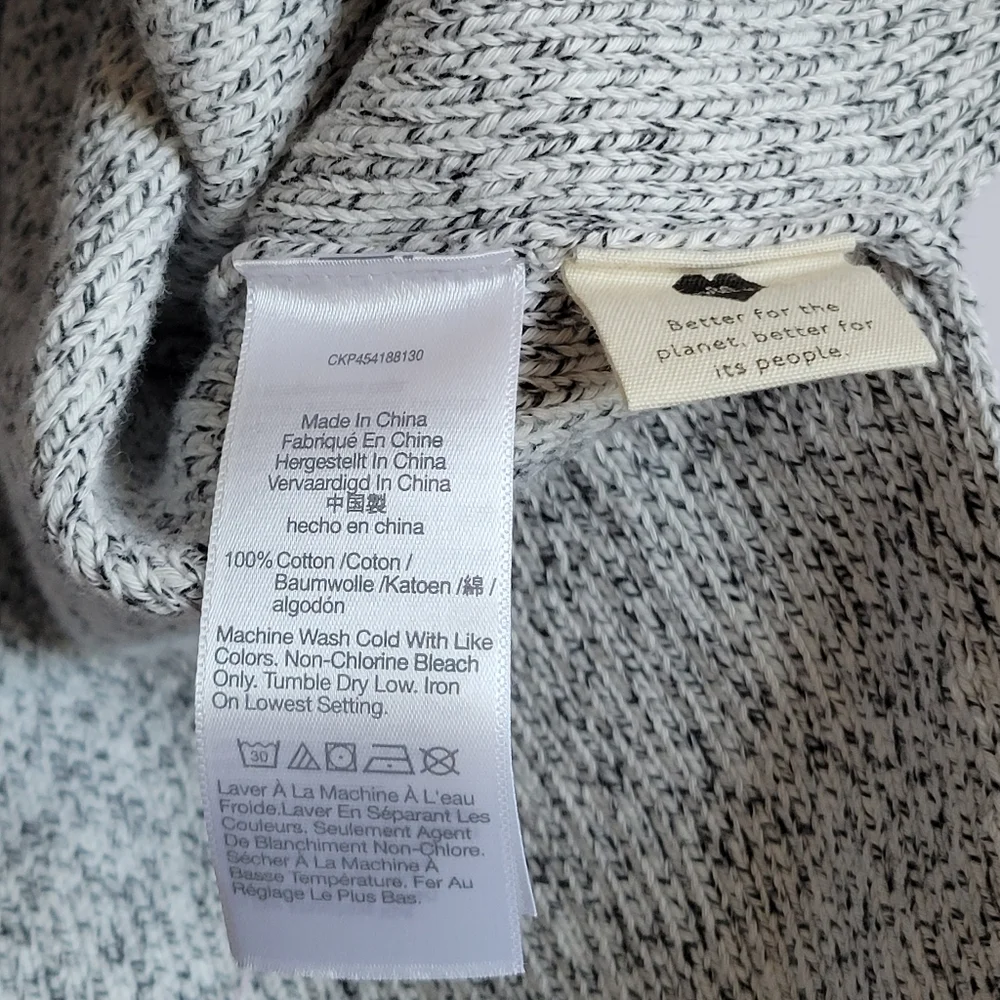 Madewell Broadway Cardigan Button Front Long Sleeve Gray Sweater NWT - Picture 6 of 7